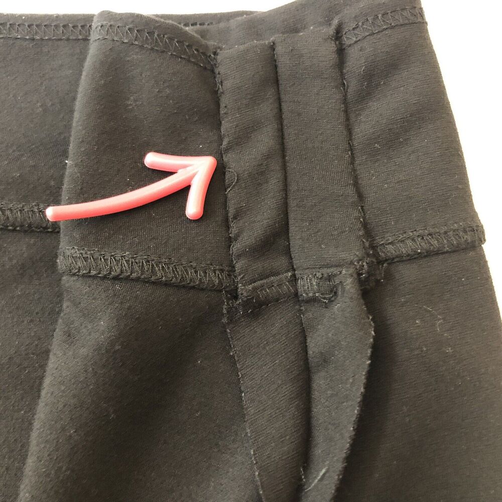 Worthington Pencil Skirt Women XL Black Stretch Knit Wide Band Career Workwear - Picture 8 of 12